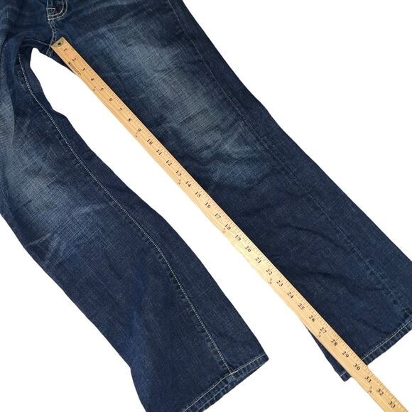 Lucky Brand Bootcut Western Boho Jeans Womens Size 29 Mid Rise Medium Blue Wash - Picture 8 of 14